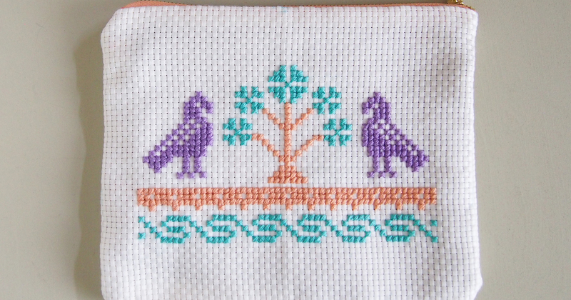 7/29(木) artist inのミニレッスン「クロスステッチのポーチ」