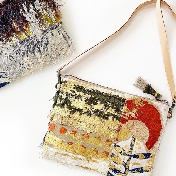 春のおでかけ "エシカルサコッシュ" 作り