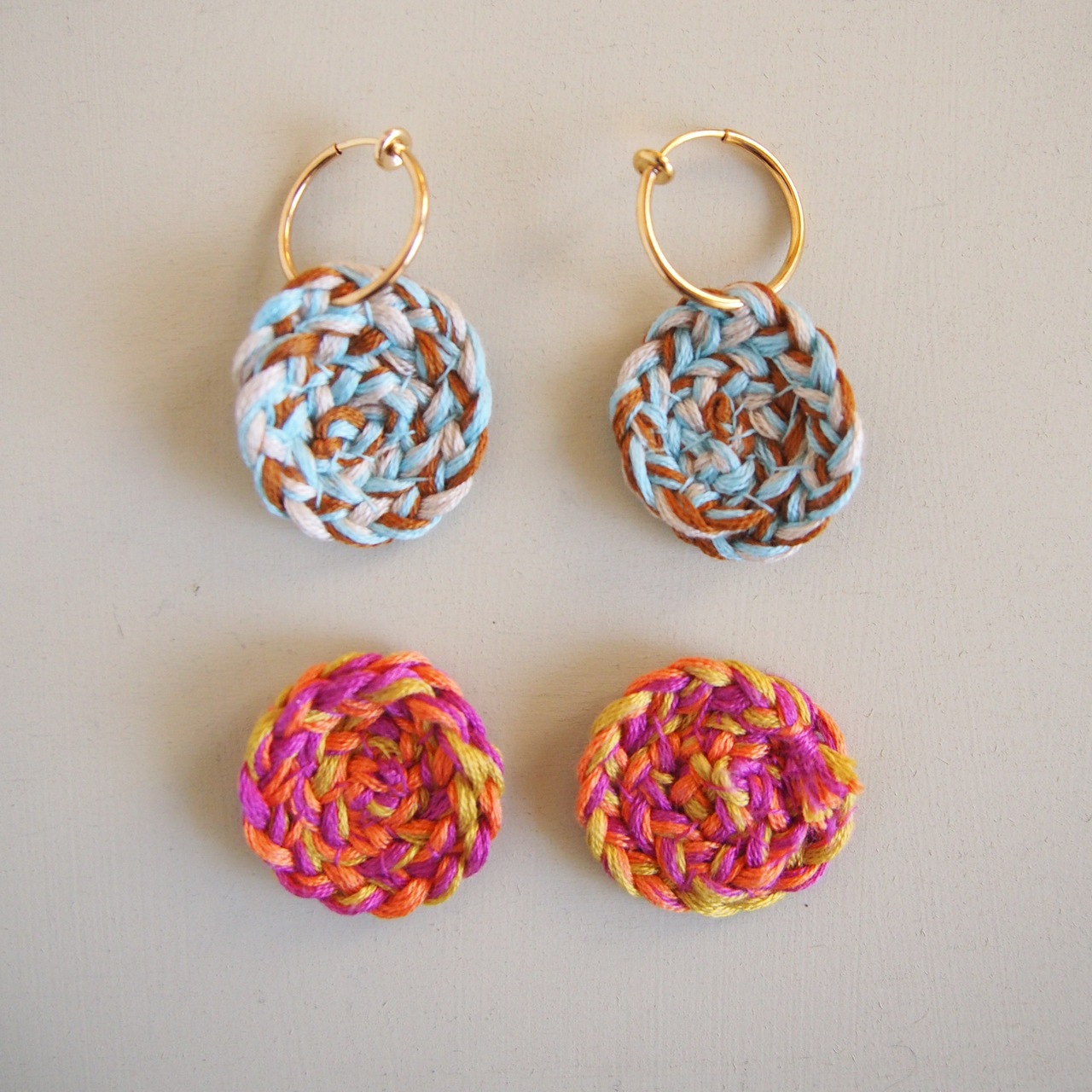 【材料無し】artist inのミニレッスン「少しの糸で作るアクセサリー」第1回（4/8開催）