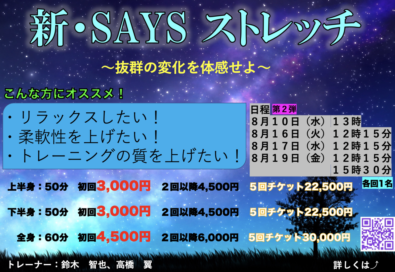 新・SAYSストレッチ