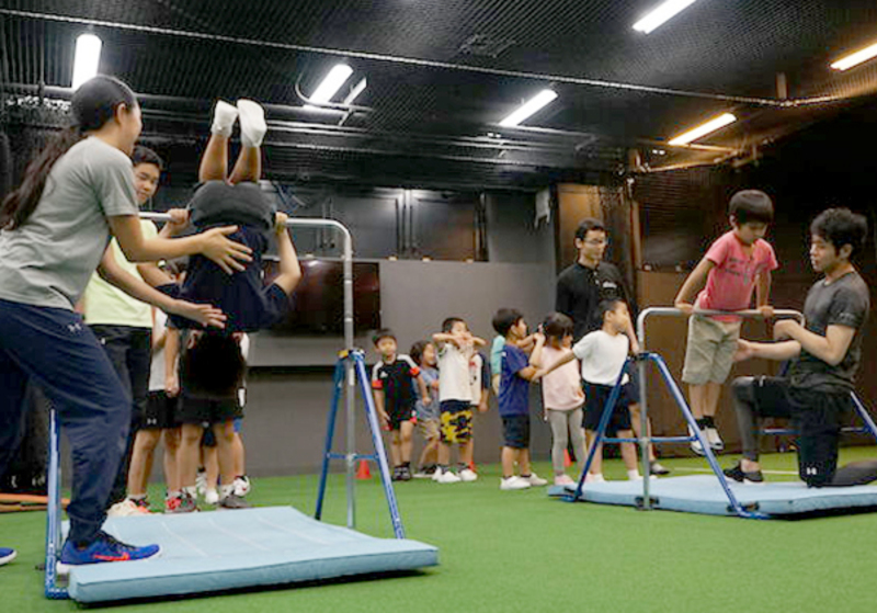 幼児総合P：体操総合（鉄棒・跳び箱・マット・なわとび）