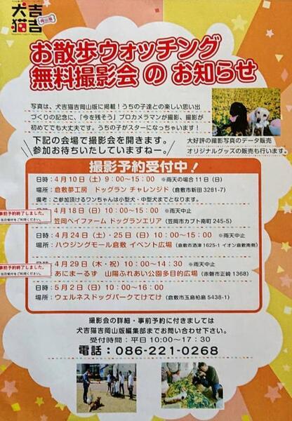 犬吉猫吉ペット撮影会