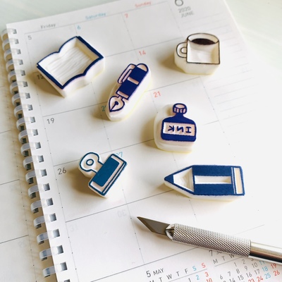 ＜満席となりました＞eric「道具から揃える消しゴムはんこ-入門編-」