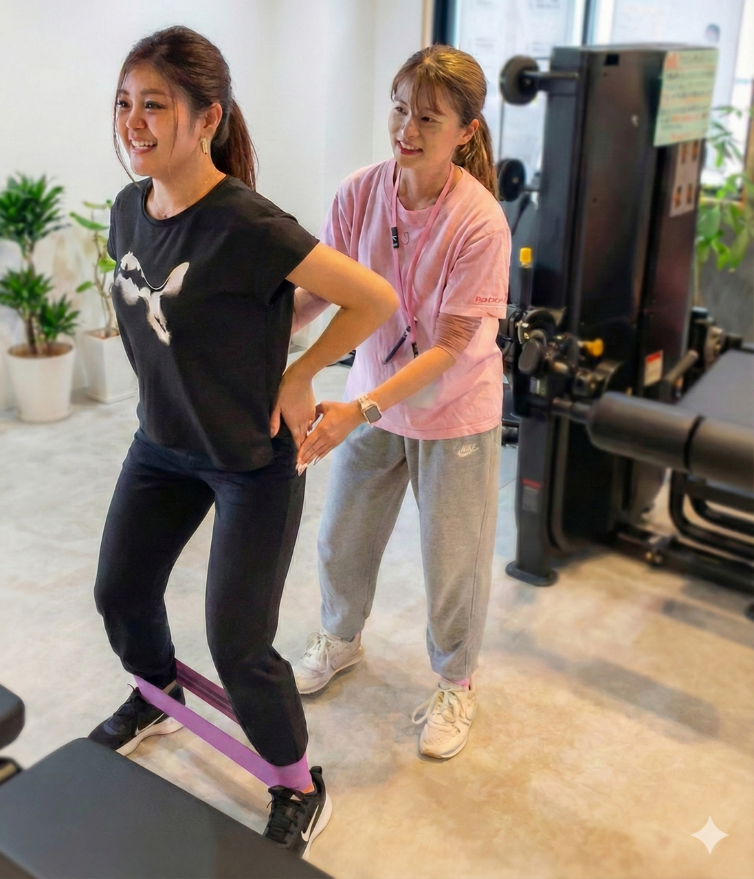 無料体験の方はこちら(^ ^)女性限定セミパーソナルジムになります！※予約時間の15分前に来店お願いします