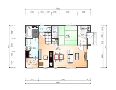 岩手県盛岡市～ランドリースペースのある家～