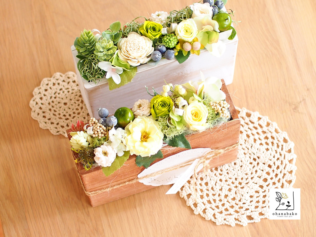 プリザーブドフラワーのブックスタンド制作◇ワークショップ