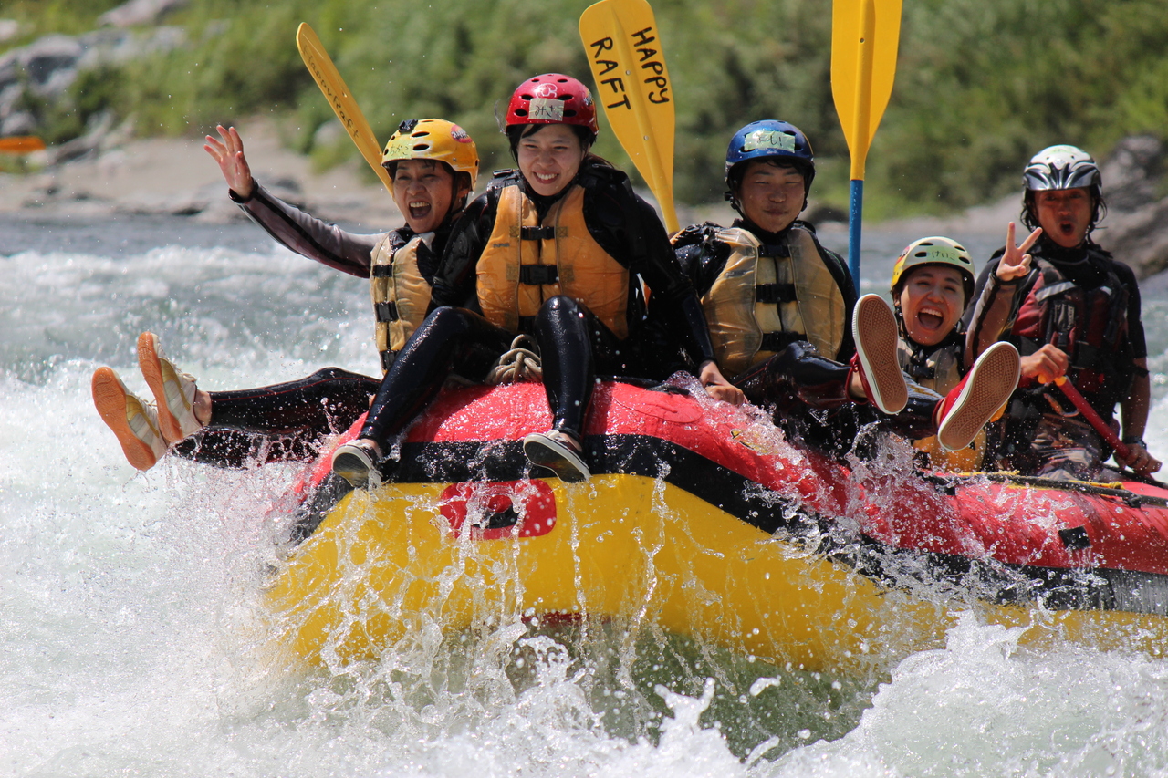 吉野川ラフティング（修学旅行）