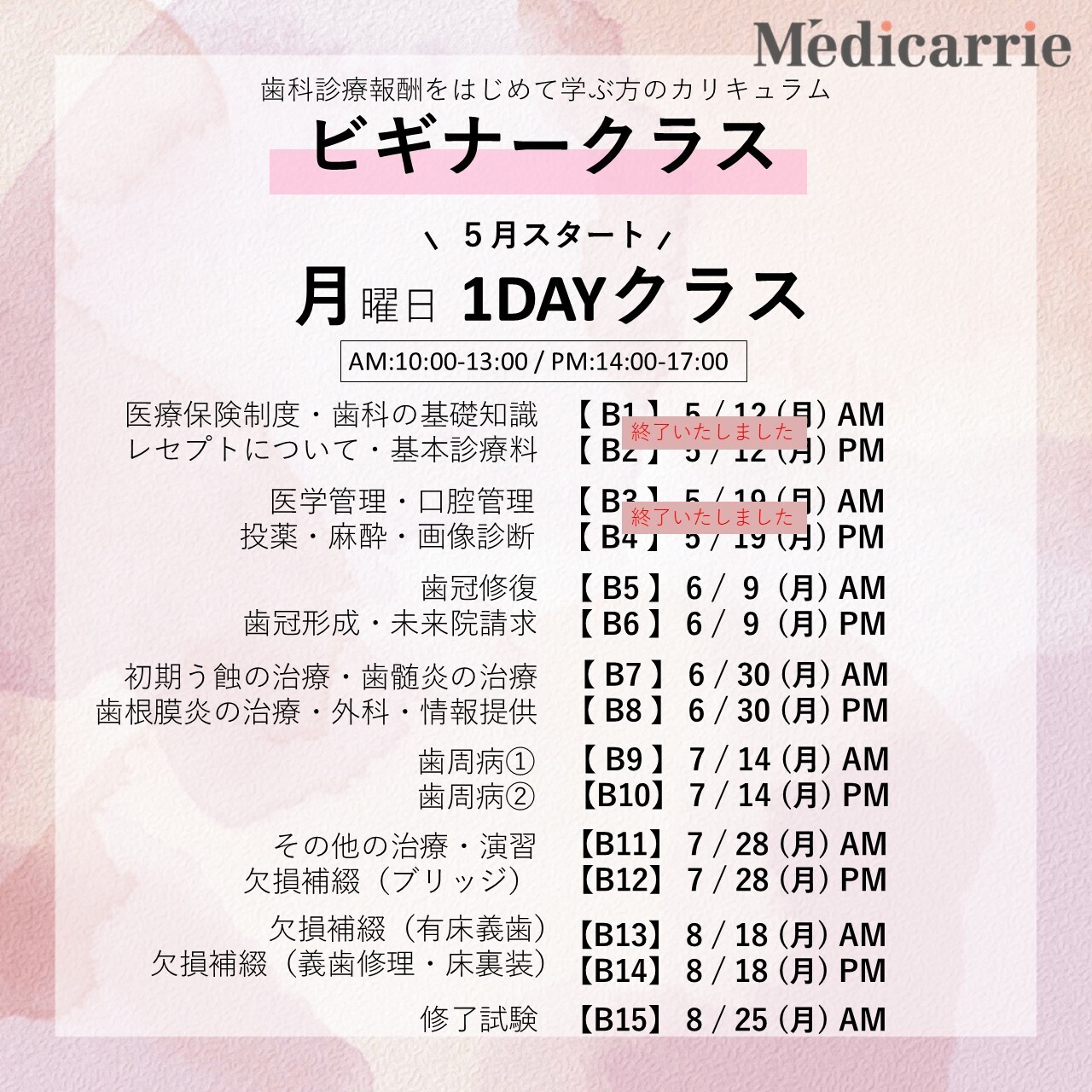 ビギナークラス【B14】欠損補綴（義歯修理・床裏装）