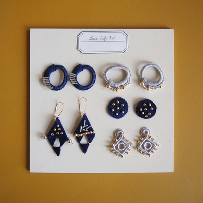 artist in「レースCAFE  レースとビーズで作るピアス＆イヤリング」