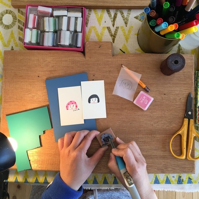  「norioはんこオーダー会 at 手紙舎 文箱」