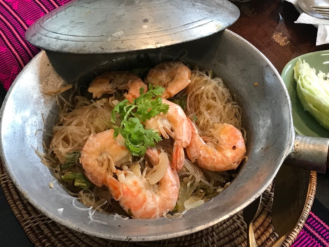 【オンライン】自宅でタイ料理を作っちゃおう！エビの春雨蒸し＆ナスの味噌炒め