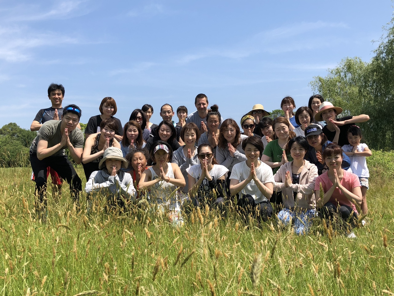 外ヨガin難波宮跡