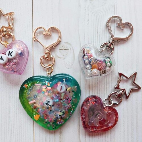 有美 ⚫︎お守り/カクカクハートキーホルダー／ピンク square_0131c986.jpg